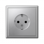 Розетка ArtGallery 16А с заземл. защ. шторки механизм алюм. SE GAL000345 GAL000345