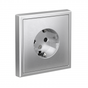 Розетка ArtGallery 16А с заземл. защ. шторки механизм алюм. SE GAL000345 GAL000345