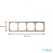Рамка 4-м ArtGallery универс. песочн. SE GAL001204 GAL001204