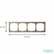 Рамка 4-м ArtGallery универс. шампань SE GAL000504 GAL000504