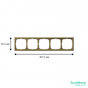 Рамка 5-м ArtGallery зол. SE GAL001605 GAL001605