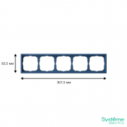 Рамка 5-м ArtGallery универс. аквамарин SE GAL001105 GAL001105