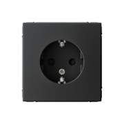 Розетка ArtGallery 16А с заземл. защ. шторки механизм карбон SE GAL001045 GAL001045