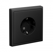 Розетка ArtGallery 16А с заземл. защ. шторки механизм карбон SE GAL001045 GAL001045