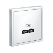 Розетка USB ArtGallery тип C 65Вт QC PD высокоскор. ЗУ механизм бел. SE GAL000127 GAL000127