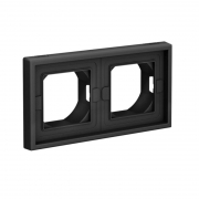 Рамка 2-м ArtGallery IP44 карбон SE GAL441002 GAL441002