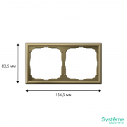 Рамка 2-м ArtGallery зол. SE GAL001602 GAL001602