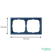 Рамка 2-м ArtGallery универс. аквамарин SE GAL001102 GAL001102