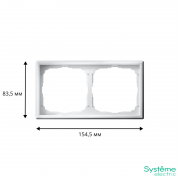 Рамка 2-м ArtGallery универс. бел. SE GAL000102 GAL000102