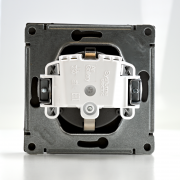 Розетка ArtGallery 16А IP20 с заземл. защ. шторки с крышкой механизм сталь SE GAL000946 GAL000946