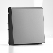 Розетка ArtGallery 16А IP20 с заземл. защ. шторки с крышкой механизм сталь SE GAL000946 GAL000946