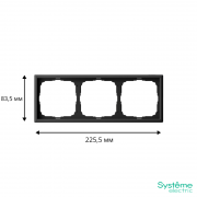 Рамка 3-м ArtGallery универс. карбон SE GAL001003 GAL001003