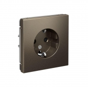 Розетка ArtGallery 16А с заземл. защ. шторки механизм мокко SE GAL000645 GAL000645