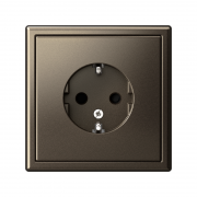 Розетка ArtGallery 16А с заземл. защ. шторки механизм мокко SE GAL000645 GAL000645