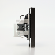 Розетка ArtGallery 16А с заземл. защ. шторки механизм мокко SE GAL000645 GAL000645