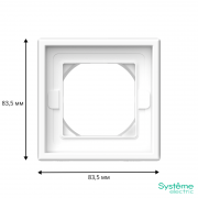 Рамка 1-м ArtGallery IP44 бел. SE GAL440101 GAL440101