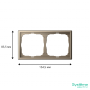 Рамка 2-м ArtGallery универс. шампань SE GAL000502 GAL000502