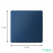 Переключатель 1-кл. ArtGallery (сх. 6) 10AX механизм аквамарин SE GAL001161 GAL001161