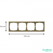 Рамка 4-м ArtGallery зол. SE GAL001604 GAL001604