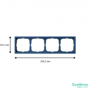 Рамка 4-м ArtGallery универс. аквамарин SE GAL001104 GAL001104