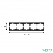 Рамка 5-м ArtGallery универс. карбон SE GAL001005 GAL001005