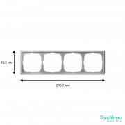 Рамка 4-м ArtGallery универс. алюм. SE GAL000304 GAL000304