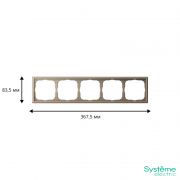 Рамка 5-м ArtGallery универс. шампань SE GAL000505 GAL000505