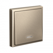 Выключатель 1-кл. ArtGallery (сх. 1а) 10AX с подсветкой механизм шампань SE GAL000513 GAL000513