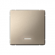 Выключатель 1-кл. ArtGallery (сх. 1а) 10AX с подсветкой механизм шампань SE GAL000513 GAL000513