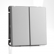 Выключатель 2-кл. ArtGallery (сх. 5) 10AX механизм алюм. SE GAL000351 GAL000351