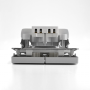 Выключатель 2-кл. ArtGallery (сх. 5) 10AX механизм алюм. SE GAL000351 GAL000351