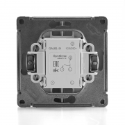 Выключатель 2-кл. ArtGallery (сх. 5) 10AX механизм алюм. SE GAL000351 GAL000351