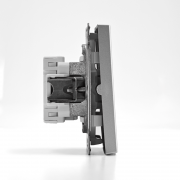 Выключатель 2-кл. ArtGallery (сх. 5) 10AX механизм алюм. SE GAL000351 GAL000351