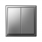 Выключатель 2-кл. ArtGallery (сх. 5) 10AX механизм сталь SE GAL000951 GAL000951