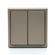 Выключатель 2-кл. ArtGallery (сх. 5) 10AX механизм шампань SE GAL000551 GAL000551