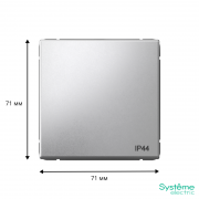 Переключатель 1-кл. ArtGallery IP44 10AX механизм алюм. SE GAL440361 GAL440361