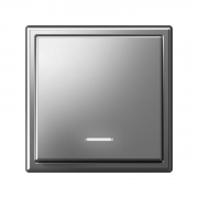 Выключатель 1-кл. ArtGallery (сх. 1а) 10AX с подсветкой механизм сталь SE GAL000913 GAL000913