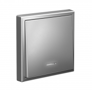 Выключатель 1-кл. ArtGallery (сх. 1а) 10AX с подсветкой механизм сталь SE GAL000913 GAL000913