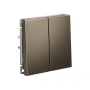 Переключатель 2-кл. ArtGallery (сх. 6/2) 10AX механизм мокко SE GAL000665 GAL000665