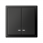 Выключатель 2-кл. ArtGallery (сх. 5а) 10AX с подсветкой механизм базальт SE GAL001453 GAL001453