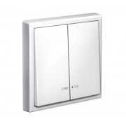 Выключатель 2-кл. ArtGallery (сх. 5а) 10AX с подсветкой механизм бел. SE GAL000153 GAL000153