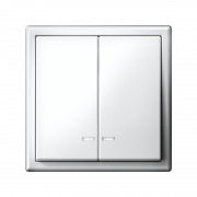 Выключатель 2-кл. ArtGallery (сх. 5а) 10AX с подсветкой механизм бел. SE GAL000153 GAL000153