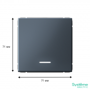 Выключатель 1-кл. ArtGallery (сх. 1а) 10AX с подсветкой механизм грифель SE GAL000713 GAL000713