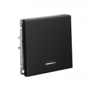 Выключатель 1-кл. ArtGallery (сх. 1а) 10AX с подсветкой механизм карбон SE GAL001013 GAL001013