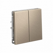 Переключатель 2-кл. ArtGallery (сх. 6/2) 10AX механизм шампань SE GAL000565 GAL000565