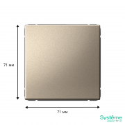 Выключатель 1-кл. ArtGallery (сх. 1) 10AX шампань SE GAL000511 GAL000511