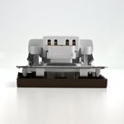 Выключатель 1-кл. ArtGallery (сх. 1а) 10AX с подсветкой механизм мокко SE GAL000613 GAL000613