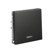 Выключатель 1-кл. ArtGallery (сх. 1а) 10AX с подсветкой механизм базальт SE GAL001413 GAL001413