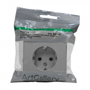 Розетка ArtGallery 16А с заземл. механизм алюм. SE GAL000343 GAL000343