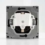 Розетка ArtGallery 16А IP20 с заземл. защ. шторки с крышкой механизм базальт SE GAL001446 GAL001446